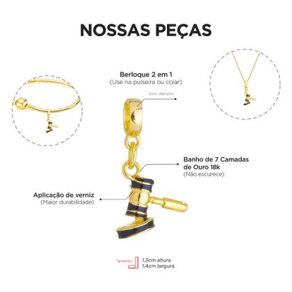 Imagem de Pulseira Advogada Berloque Banhado a Ouro 18k
