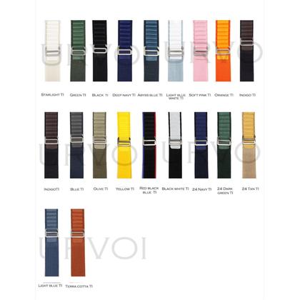 Imagem de Pulseira Alpine Loop URVOI Preta Para Apple Watch Ultra 3 2 Série 11 10 9 8 7 SE Com Fecho G-Hook