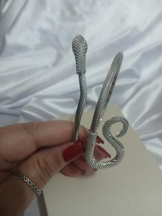 Imagem de Pulseira Bracelete Cobra Serpente Estilo Egípcia Bijuteria Cor:Dourado