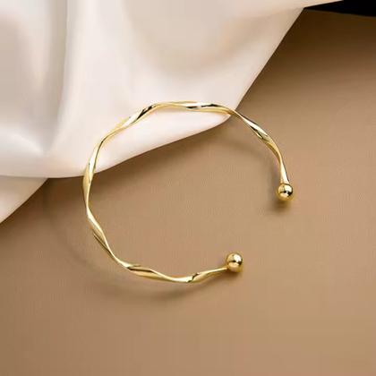 Imagem de Pulseira Bracelete Dourado Ajustavel Bola Regulável Torcido