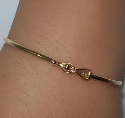 Imagem de Pulseira Bracelete Feminino Em Ouro 18k 750
