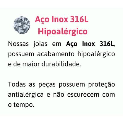 Imagem de Pulseira com Berloque de Gota Boreal em Aço Inox