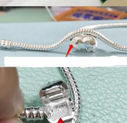 Imagem de Pulseira com Berloques de Coração e Pedra Rosa