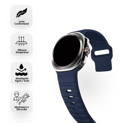 Imagem de Pulseira Compatível com Galaxy Watch Ultra Silicone Mariner