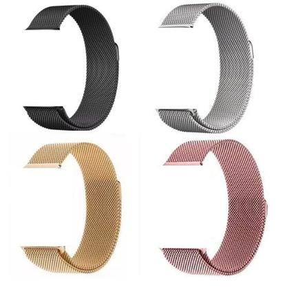 Imagem de Pulseira Compatível com Smartwatch Apple Aço Inox Magnética