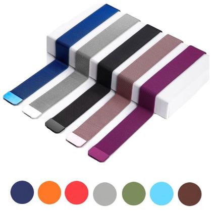 Imagem de Pulseira Compatível com Smartwatch Apple Aço Inox Magnética