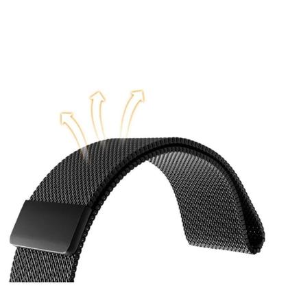 Imagem de Pulseira Compatível com Smartwatch Apple Aço Inox Magnética