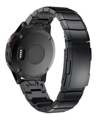 Imagem de Pulseira Compativel Fenix 6x Pro 5x Plus Relógio Garmin Aço Inox Metal