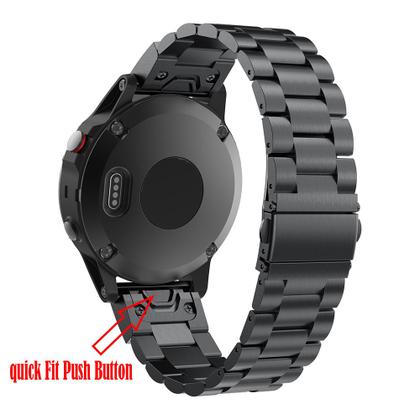 Imagem de Pulseira Compatível Fenix 7s 6s 5s Plus Relógio Garmin Aço Inox Metal