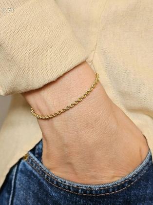 Imagem de Pulseira Cordão Baiano Ouro 18k - 1.71