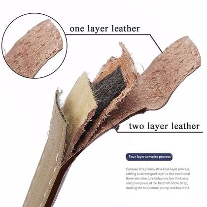 Imagem de Pulseira Couro Compatível Lemfo Lf23 Letike Liandu Lige