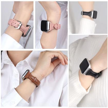 Imagem de Pulseira Couro Slim Compatível com Apple Watch