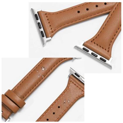 Imagem de Pulseira Couro Slim Compatível com Apple Watch