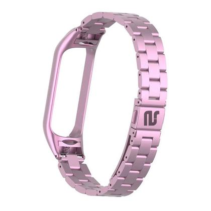 Imagem de Pulseira De Aço 3 Elos NSmart Compatível com Mi Band 5 / Mi band 6