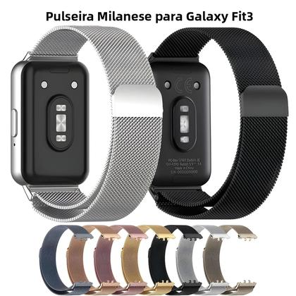 Imagem de Pulseira De Aço Inoxidável Com Fecho Magnético Para Samsung Galaxy Fit 3, Estilo Milanese Loop