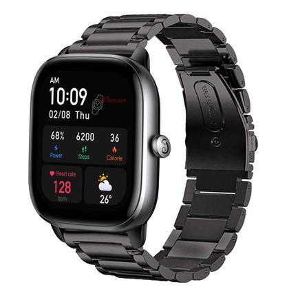 Imagem de Pulseira de Aço Inoxidável compatível com GTS4 A2168 / GTS 4 Mini A2176 / GTS 1 2 3 - Preto