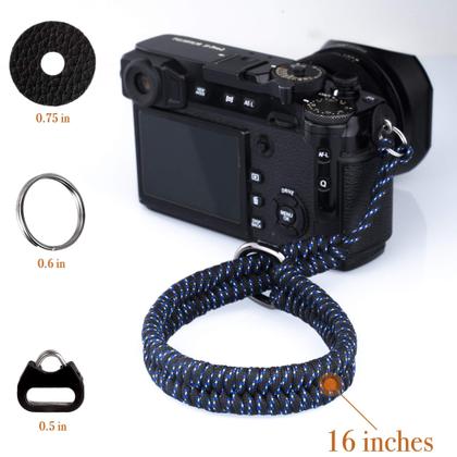 Imagem de Pulseira de câmera AQAREA para câmera DSLR sem espelho (azul)