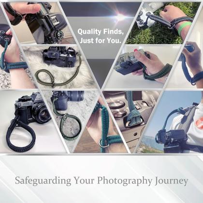 Imagem de Pulseira de câmera AQAREA para câmera DSLR sem espelho (azul)