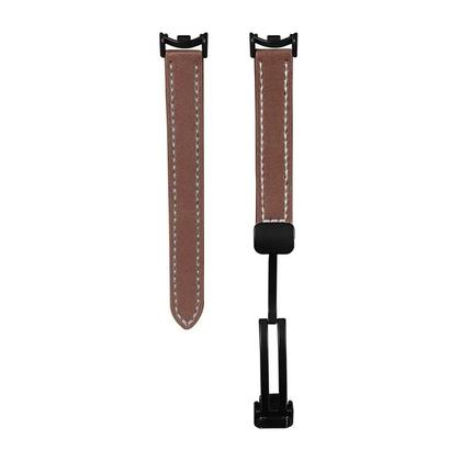 Imagem de Pulseira De Couro Com Fecho Magnético Para Xiaomi Smart Band 10 9 8 MiBand 9 8 - Bracelete De