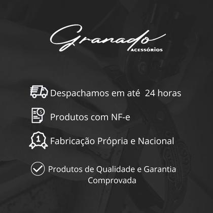 Imagem de Pulseira de Couro Marrom São Bento com Fecho Strap Plug Ajustável