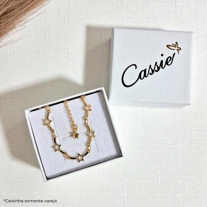 Imagem de Pulseira de Estrelas Douradas com Extensor - Semijoia Hipoalérgica