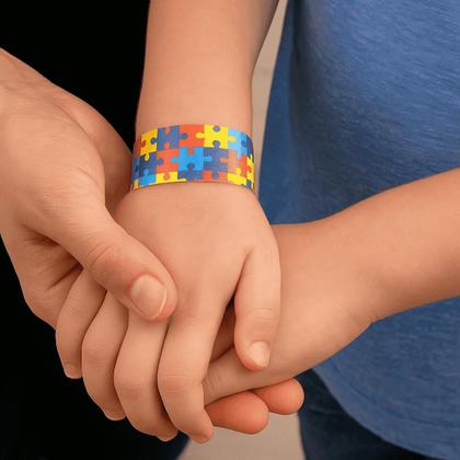 Imagem de Pulseira De Identificação Especial Autismo C/ 50 Unidades