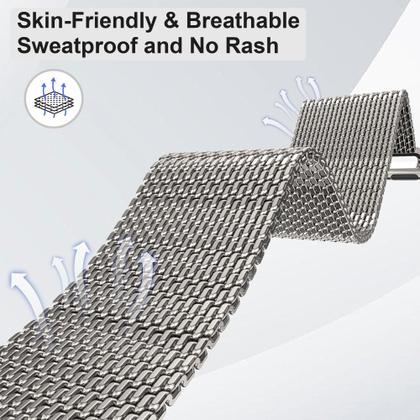 Imagem de Pulseira de malha milanesa Wewatri Ultra 2/Ultra para Apple Watch