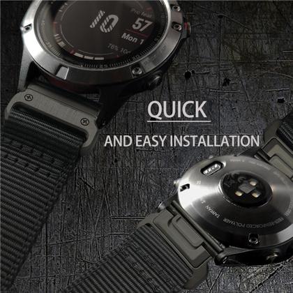 Imagem de Pulseira de Nylon Ajustável EKINGEEK para Garmin Fenix 7X/6X/5X
