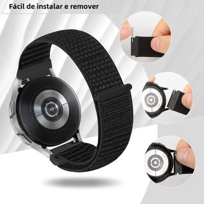 Imagem de Pulseira de Nylon Garmin 20mm/22mm - Compatível com Forerunner, Vivoactive, Venu e Fenix