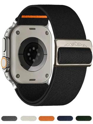 Imagem de Pulseira de Nylon para Apple Watch Series 9/8/7/6/5/SE/Ultra - 49mm, 45mm, 44mm, 42mm, 41mm, 40mm, 38mm