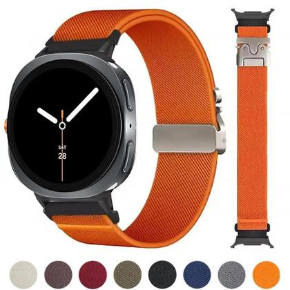 Imagem de Pulseira De Nylon Para Samsung Galaxy Watch 8/8 Classic 40mm 44mm, Faixa Elástica Para Relógio