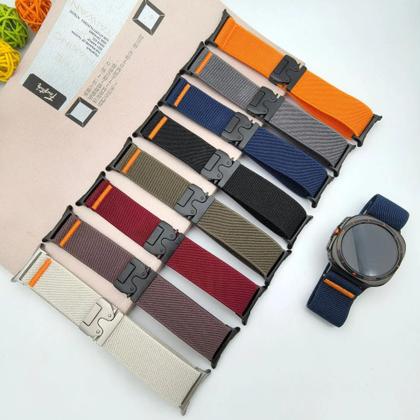 Imagem de Pulseira De Nylon Para Samsung Galaxy Watch 8/8 Classic 40mm 44mm, Faixa Elástica Para Relógio