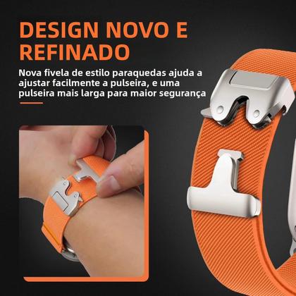 Imagem de Pulseira De Nylon Para Samsung Galaxy Watch 8/8 Classic 40mm 44mm, Faixa Elástica Para Relógio