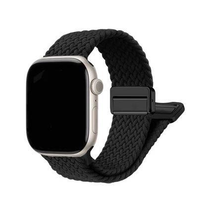 Imagem de Pulseira de Nylon Trançado Fecho Deployant para Applewatch