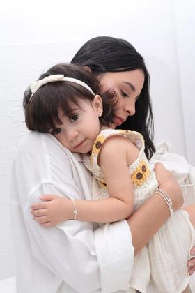 Imagem de Pulseira de Pérola com Ponto de Luz Infantil Em Prata 925