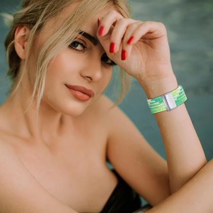 Imagem de Pulseira de relógio Bandiction Braided Solo Loop Elastic 44 mm 40 mm