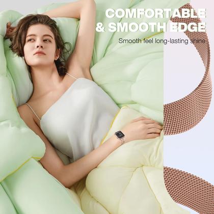 Imagem de Pulseira de relógio BRG Thin Mesh Loop em aço inoxidável 40 mm 41 mm