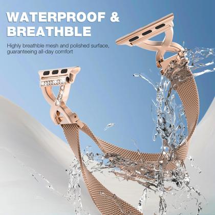 Imagem de Pulseira de relógio BRG Thin Mesh Loop em aço inoxidável 40 mm 41 mm