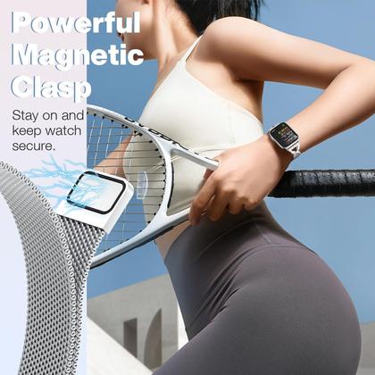 Imagem de Pulseira de relógio BRG Thin Mesh Loop em aço inoxidável 40 mm 41 mm