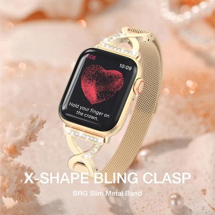 Imagem de Pulseira de relógio BRG Thin Mesh Loop em aço inoxidável 40 mm 41 mm