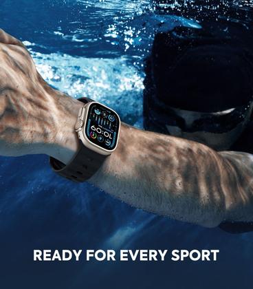 Imagem de Pulseira de relógio compatível com MoKo Ocean Apple Watch Ultra 2 42-49 mm