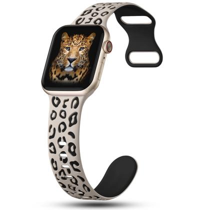 Imagem de Pulseira de relógio CreateGreat Leopard gravada, pacote com 3, 42 a 49 mm