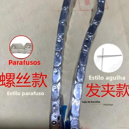 Imagem de Pulseira De Relógio Em Aço Inoxidável 18mm-26mm Interface Plana Pulseira Sólida De Alta Qualidade