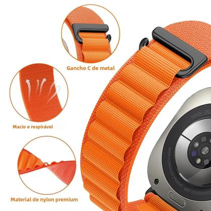 Imagem de Pulseira De Relógio Esportiva Trail Loop De 47mm Para Samsung Galaxy Watch Ultra, Bracelete Alpine
