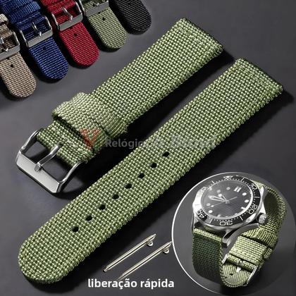 Bracelet De Montre Militaire En Nylon - 5 Coloris - Largeurs 18,20,22,24mm - Boucle Ardillon