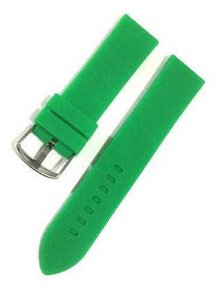 Imagem de Pulseira De Relógio Silicone Verde Com Branco 20mm 22mm Modelo 12 - Supvox
