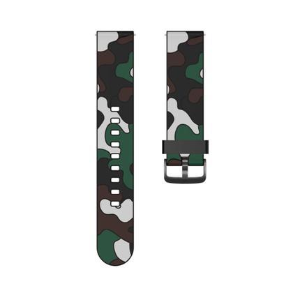 Imagem de Pulseira de Silicone Camuflada compatível com Bip 3 A2172 / Bip A1608 / Bip U / Bip Lite - Branco