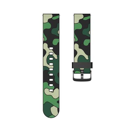 Imagem de Pulseira de Silicone Camuflada compatível com Bip 3 A2172 / Bip A1608 / Bip U / Bip Lite - Verde