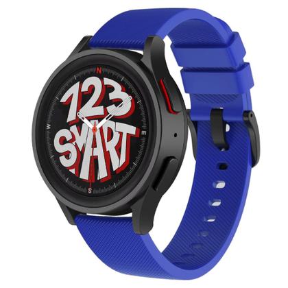 Imagem de Pulseira de Silicone com Fecho Preto para Galaxy Watch 5 Watch5 Pro 40mm 44mm 45mm - Azul Royal