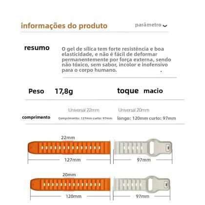 Imagem de Pulseira De Silicone De 20mm 22mm Para Amazfit GTR 2 3 4 2e Bip 5 Balance GTS 4 3 2mini Cheetah pro